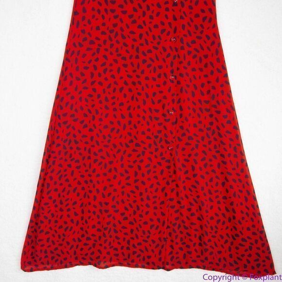 NEW En Saison ANIMAL PRINT OVERLAP midi DRESS, M - Picture 5 of 16